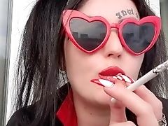 Sexy Smoking Kink From Domme Nika. Mistress Smokes Two Ciggies